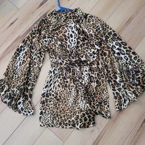 Misguided Leopard Jumpsuit